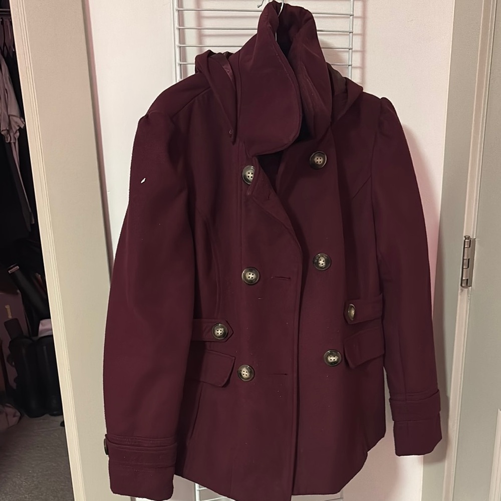 Pink Envelope Maroon Peacoat